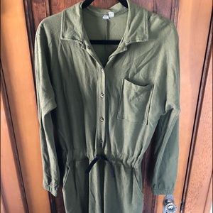 Army green jumpsuit